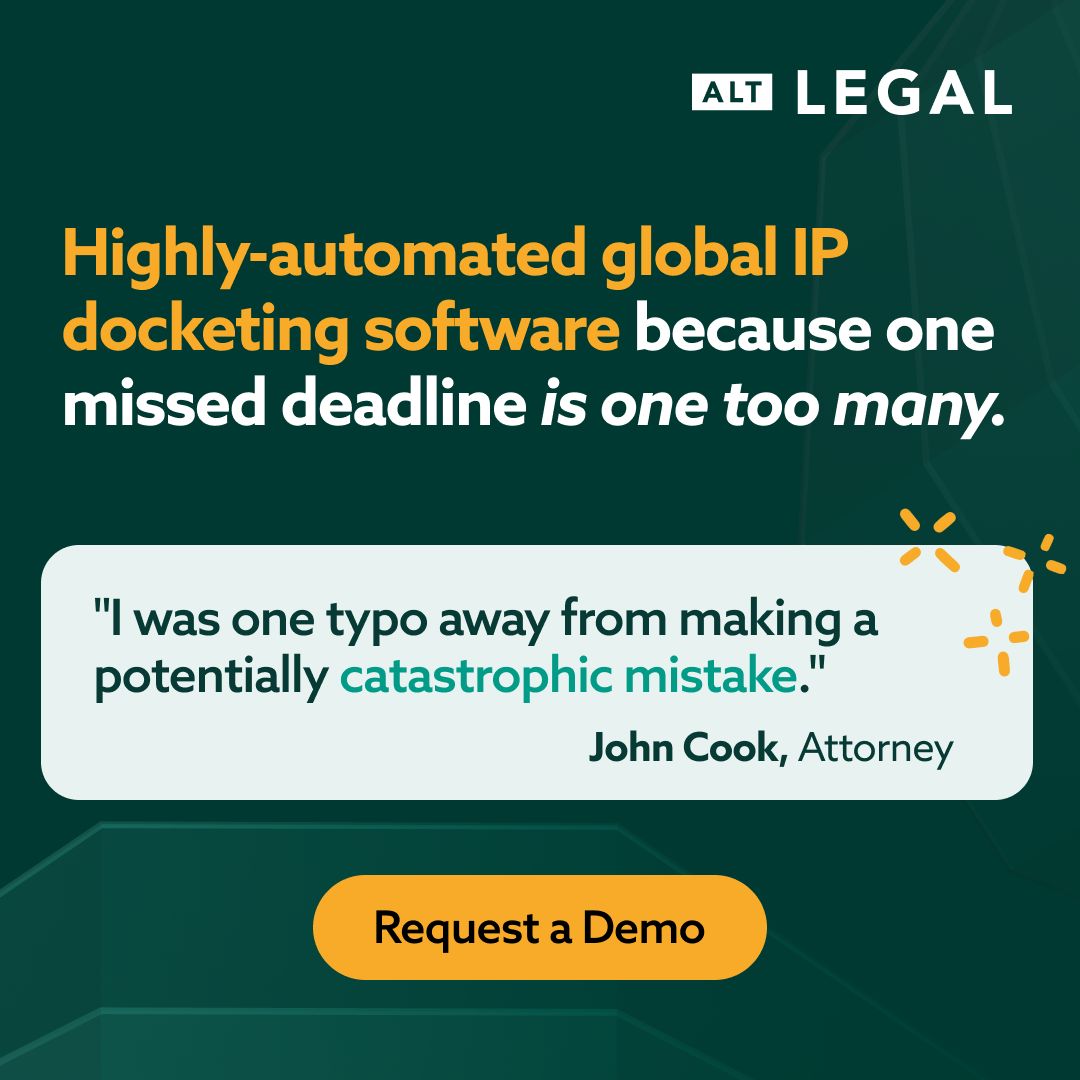 Alt Legal - IP Management Software ad
