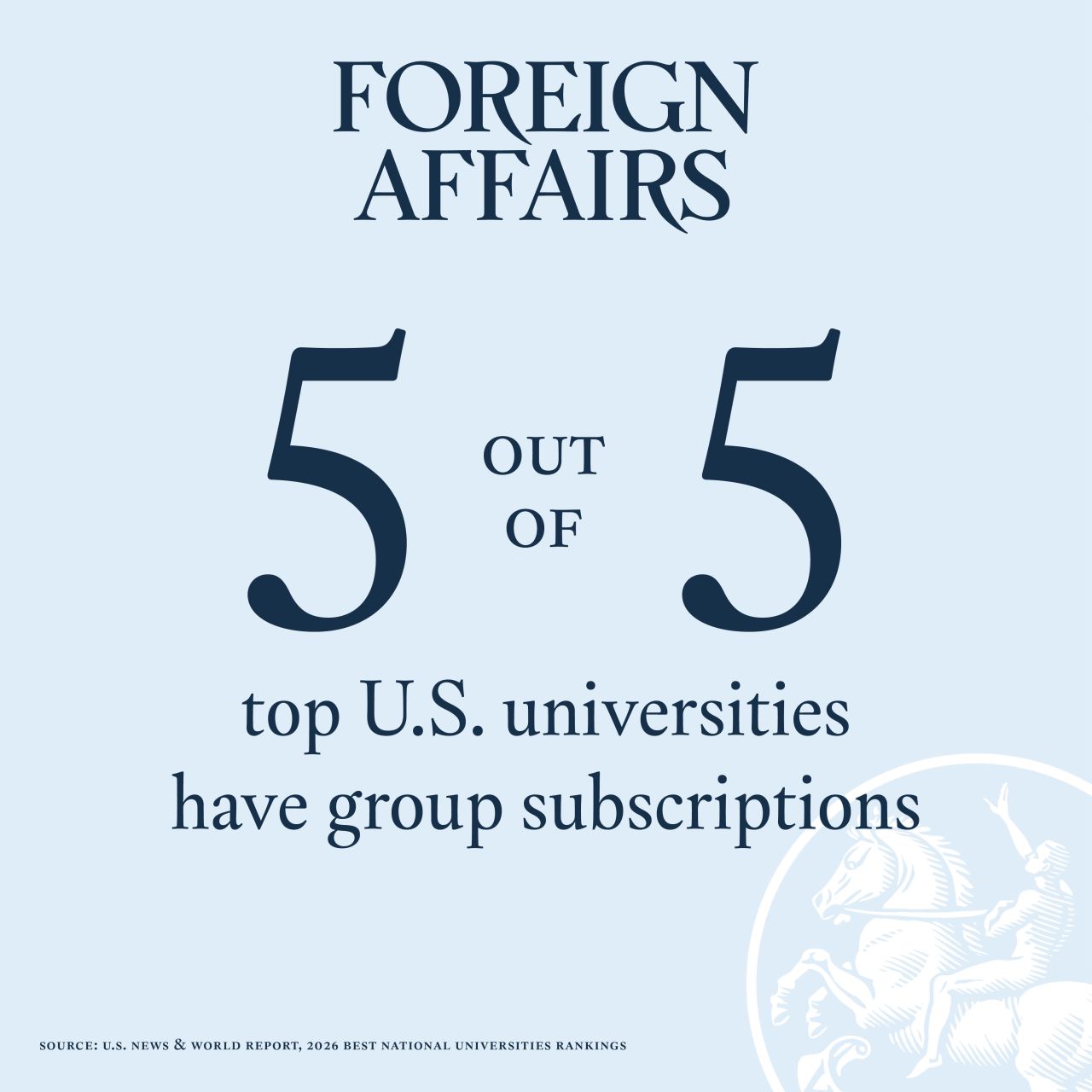 Foreign Affairs Magazine ad