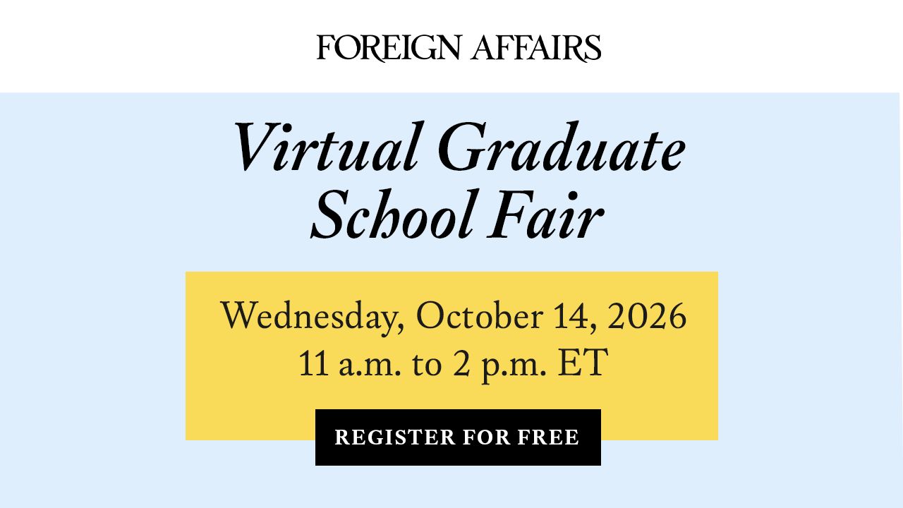 Foreign Affairs Magazine ad