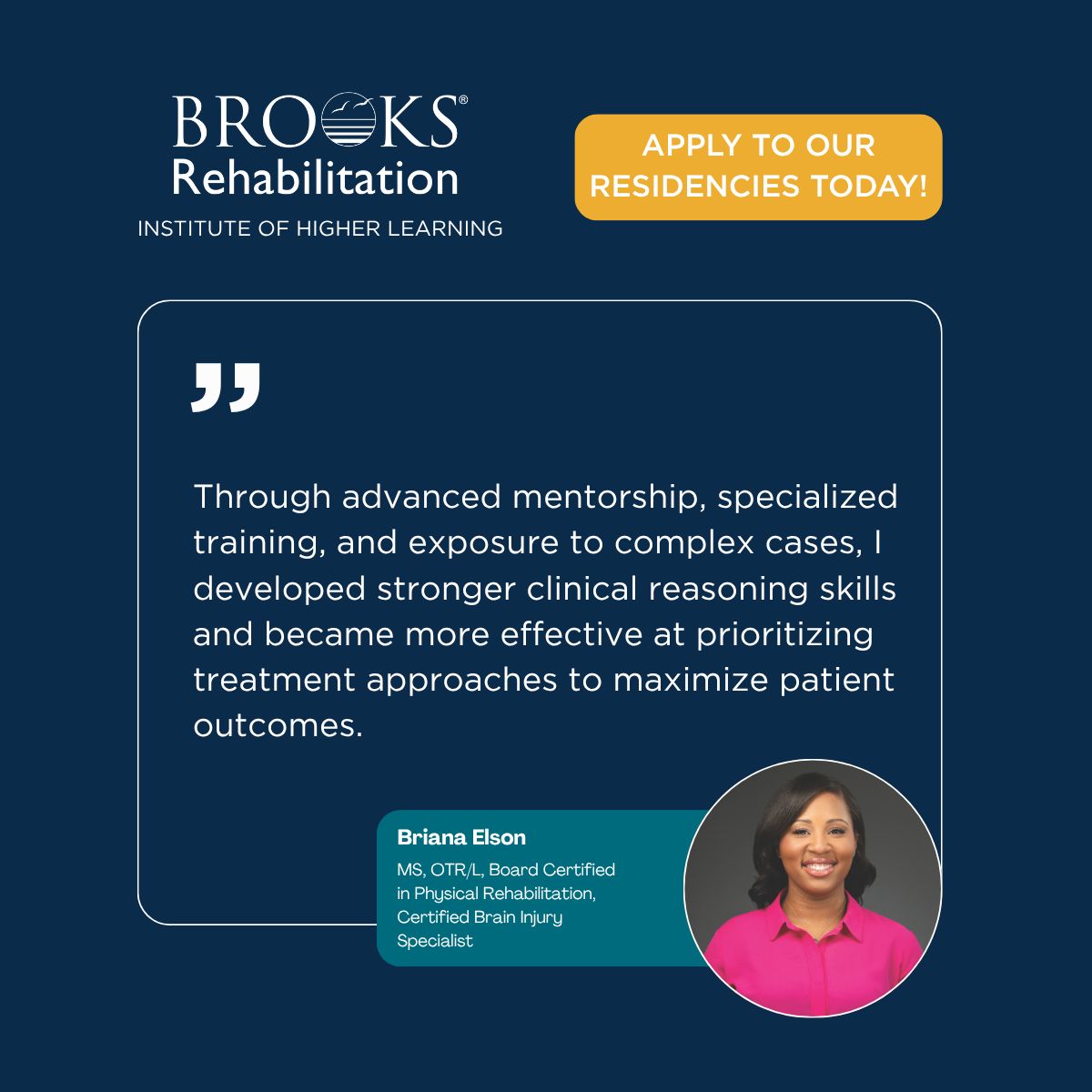 Brooks Rehabilitation ad