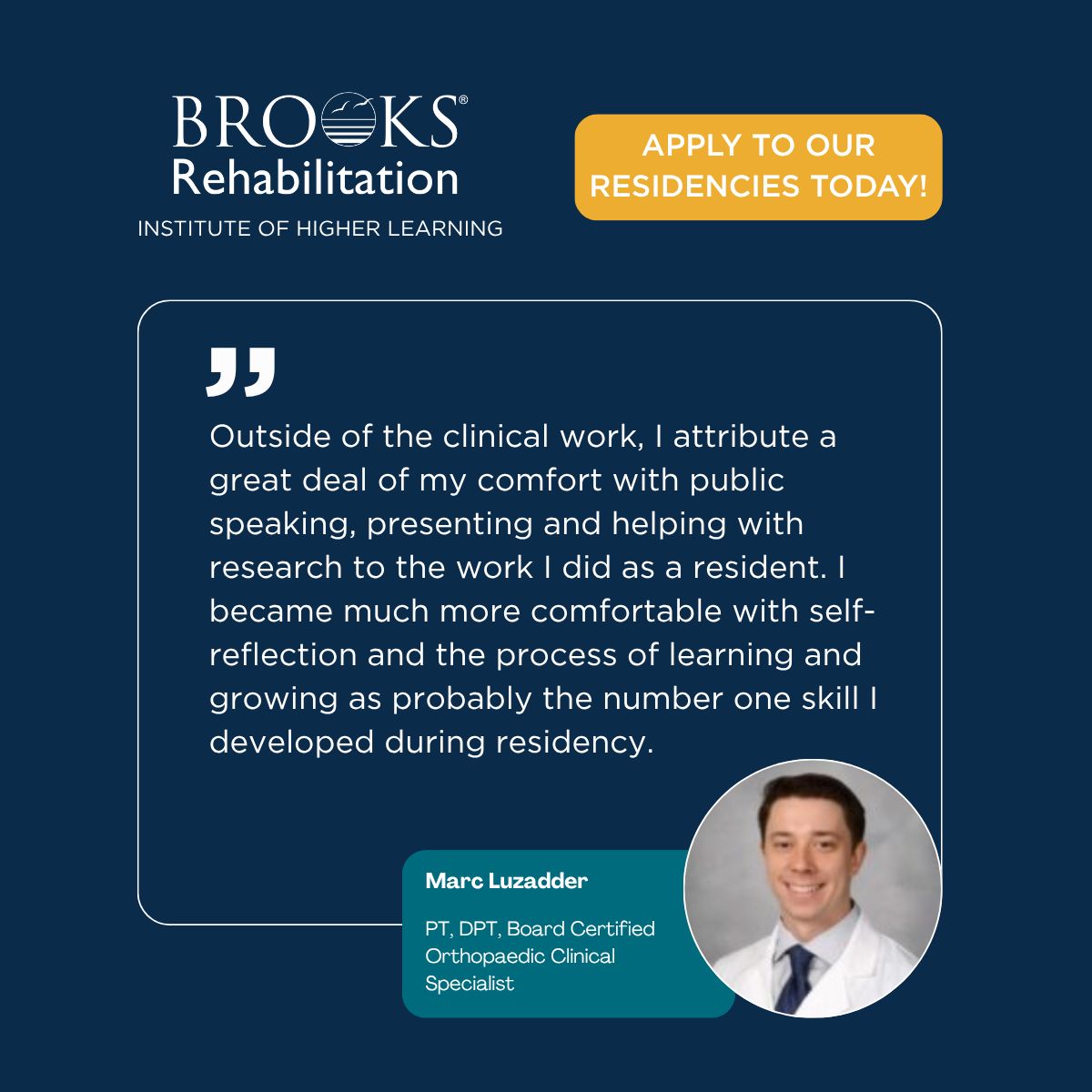 Brooks Rehabilitation ad