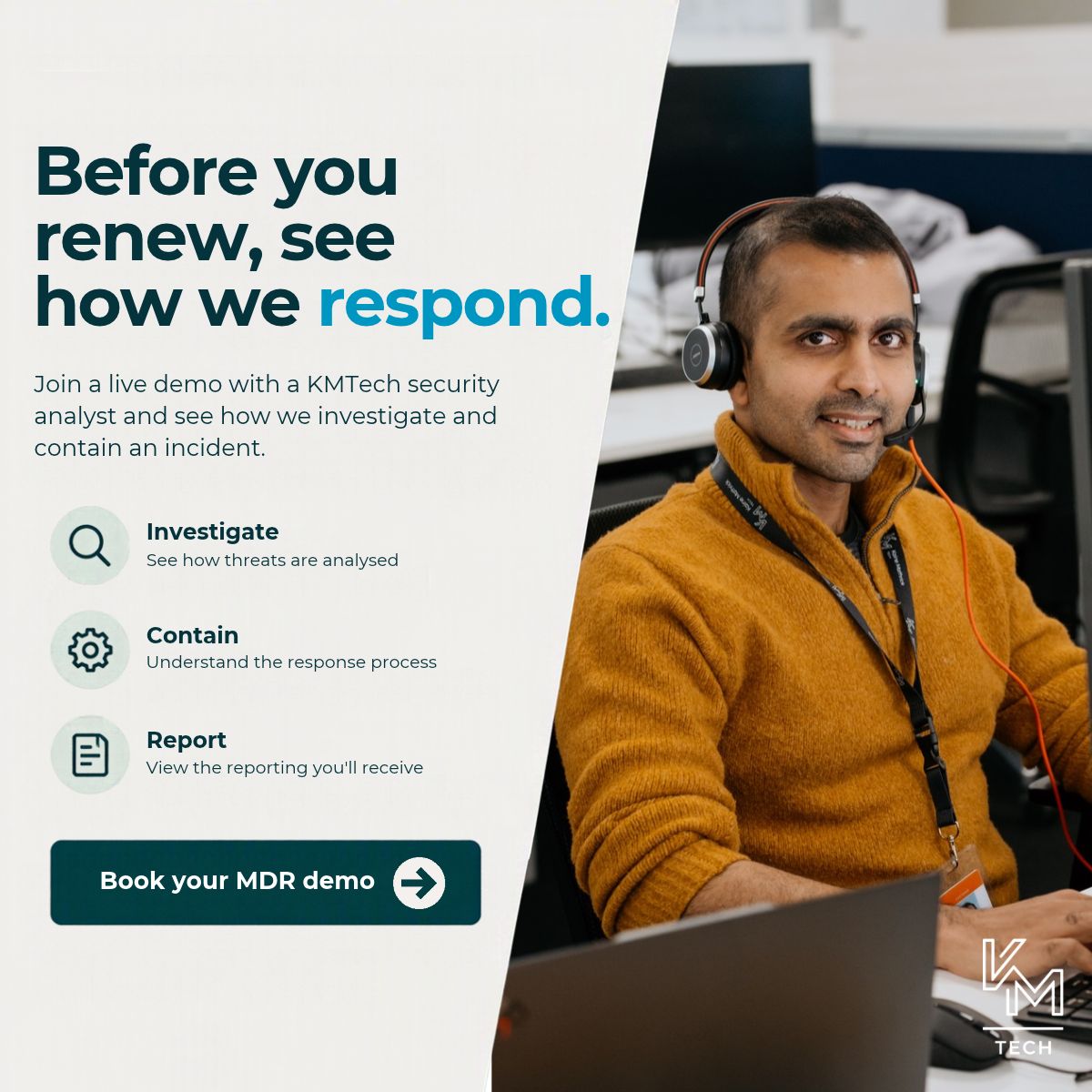 Kaine Mathrick Tech - Cyber-First Managed Services ad