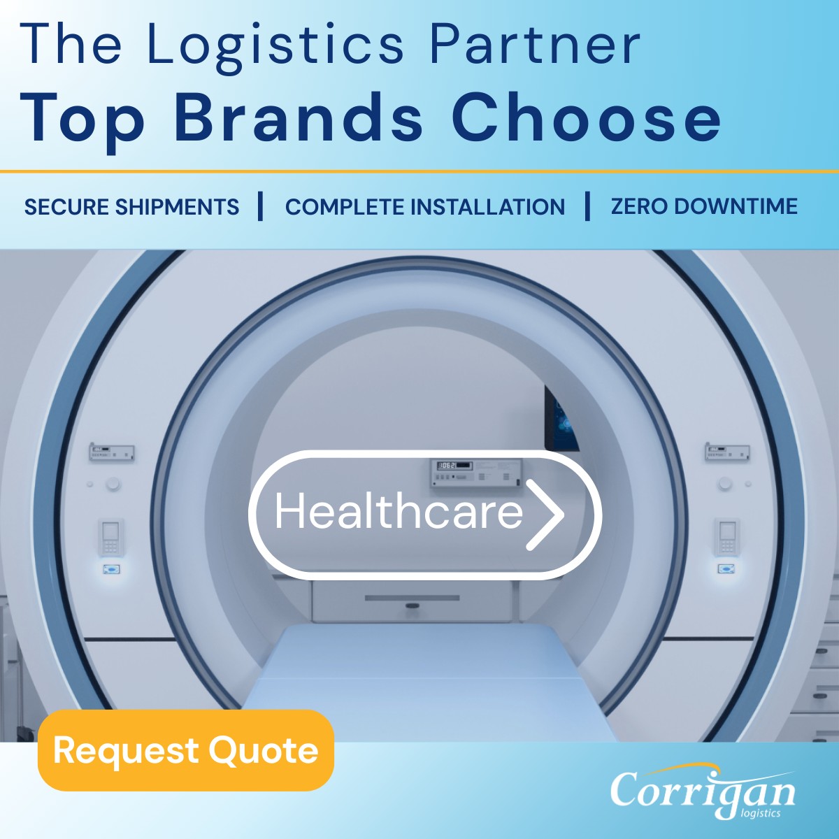 Corrigan Logistics ad
