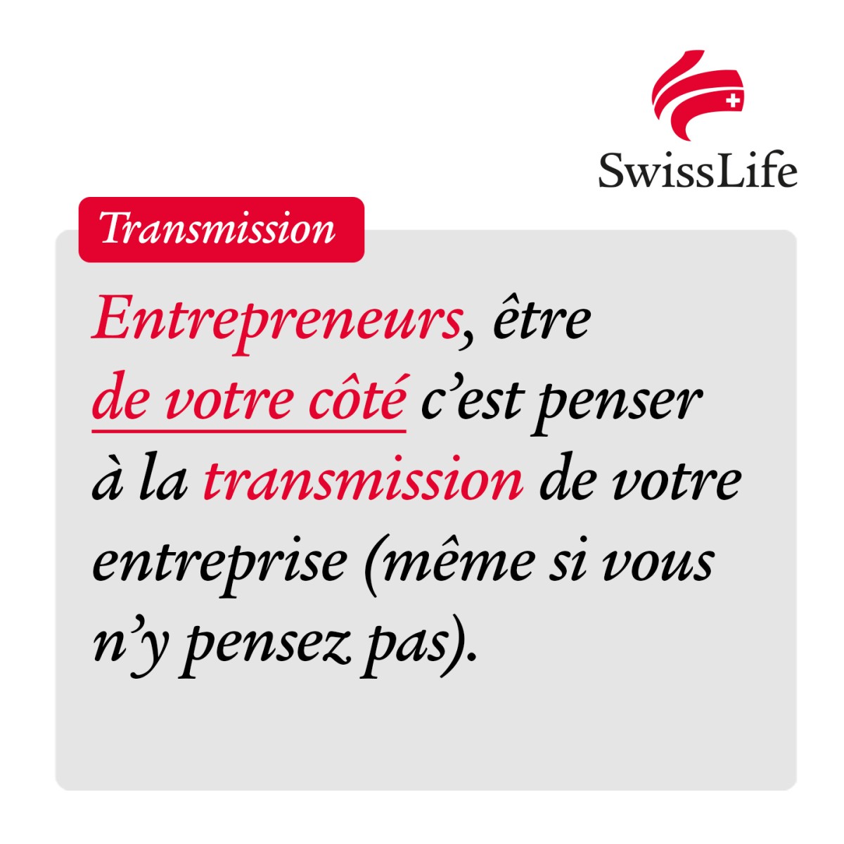 Swiss Life France ad