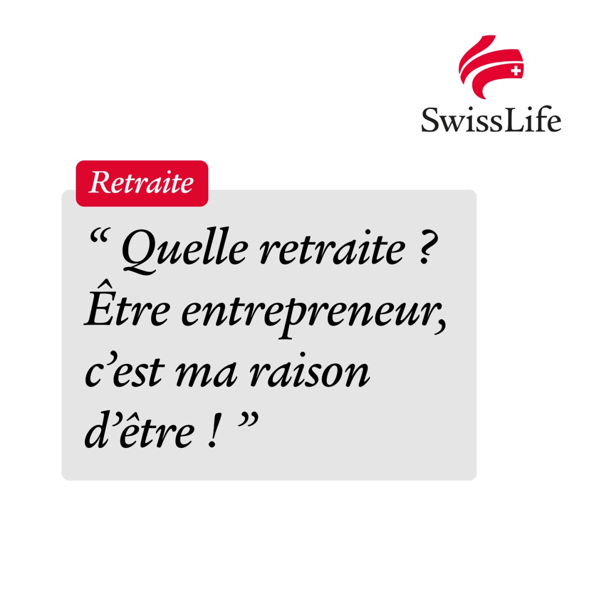 Swiss Life France ad