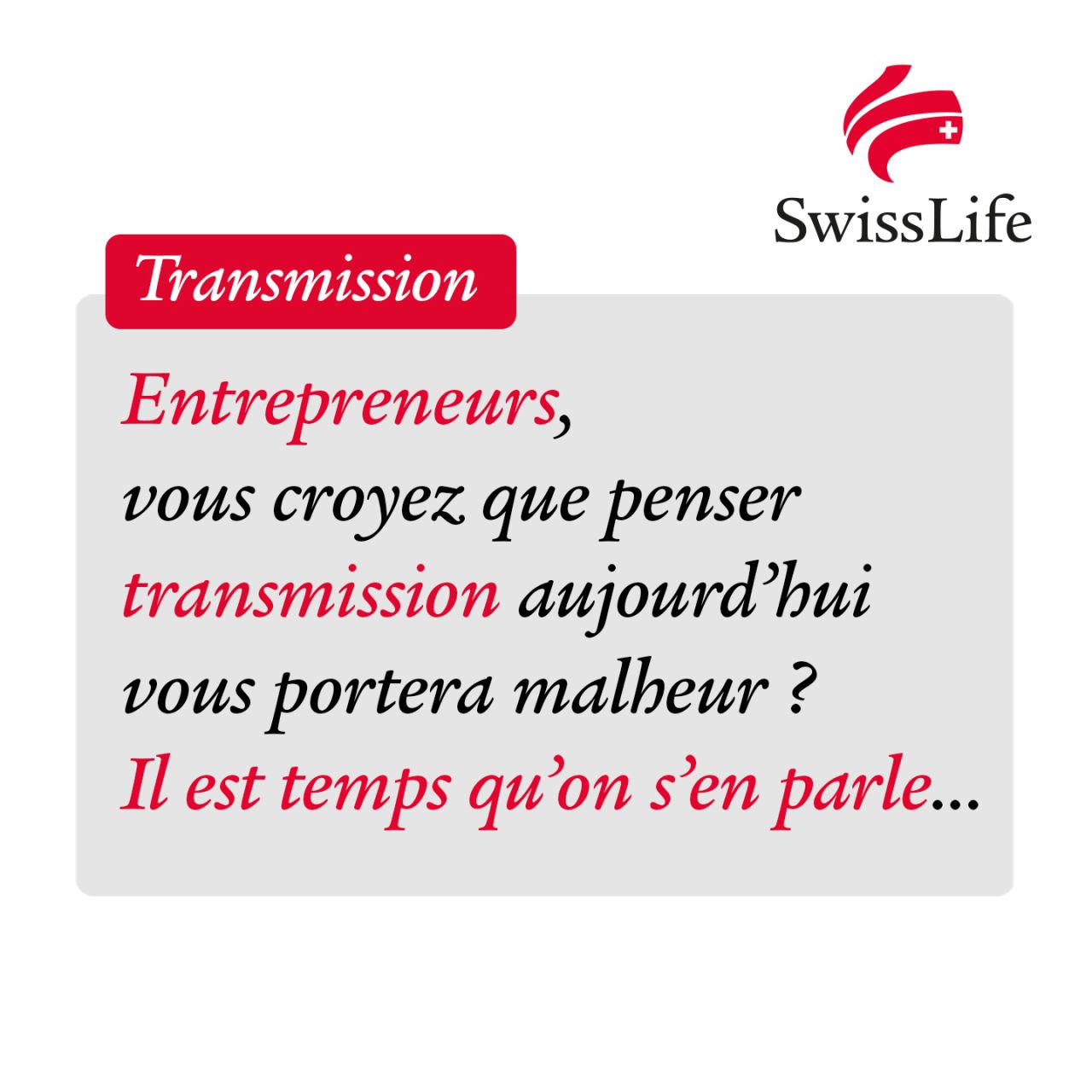 Swiss Life France ad