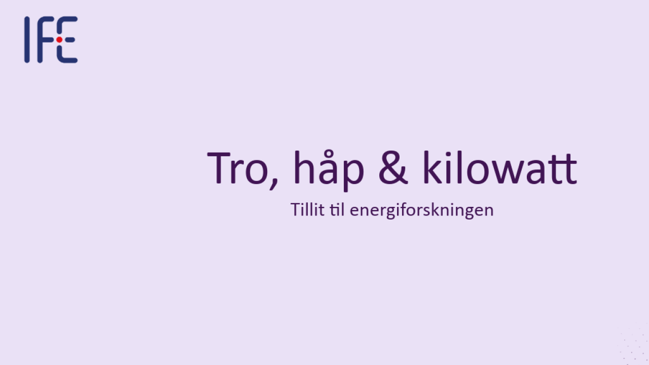 Institute for Energy Technology ad