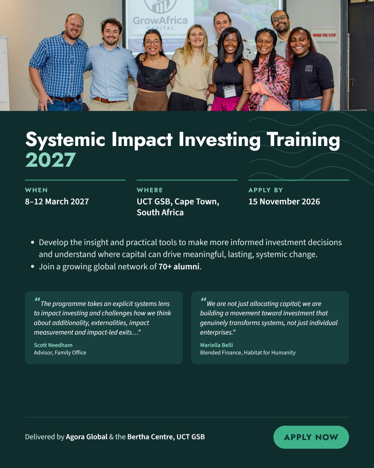 Bertha Centre for Social Innovation and Entrepreneurship ad