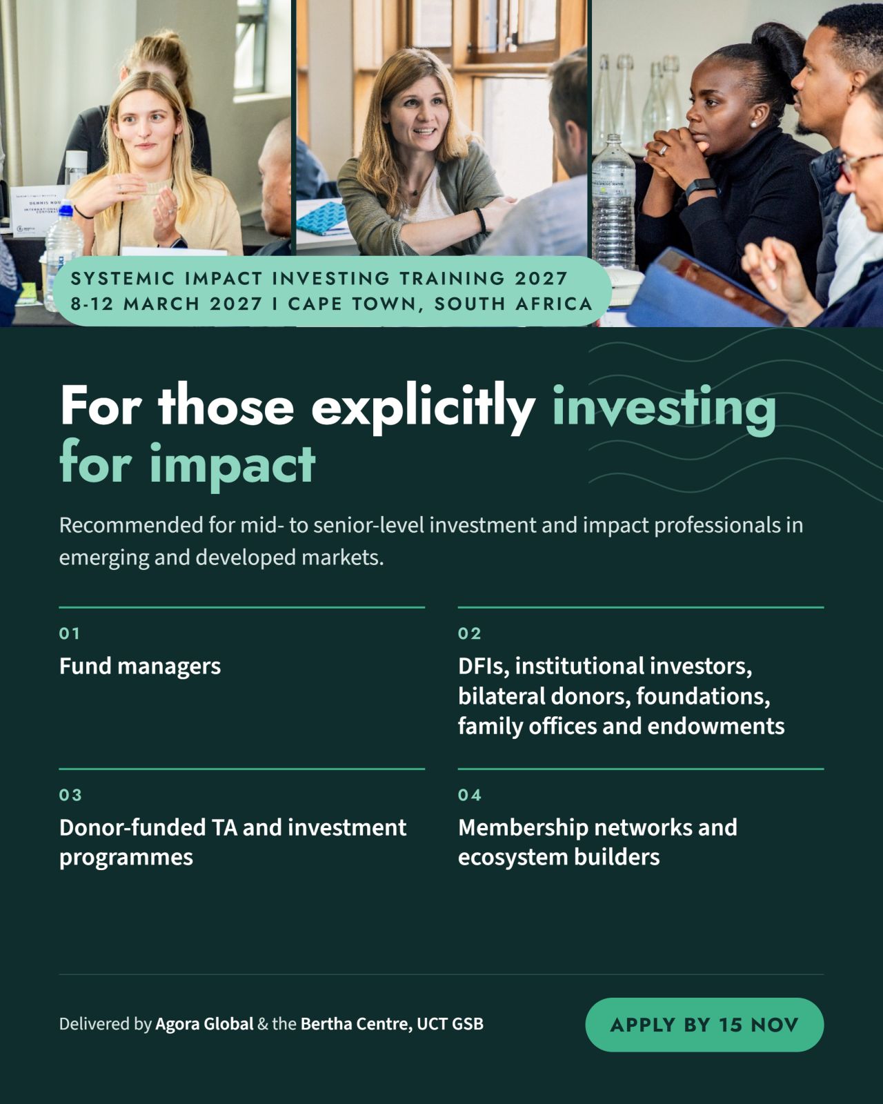 Bertha Centre for Social Innovation and Entrepreneurship ad