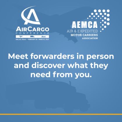 AEMCA (Air and Expedited Motor Carriers Association) ad