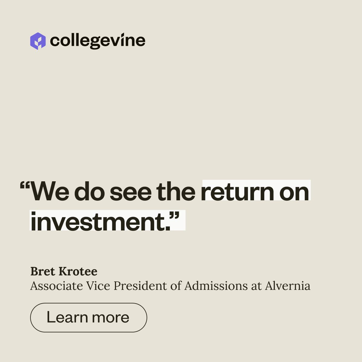 CollegeVine ad