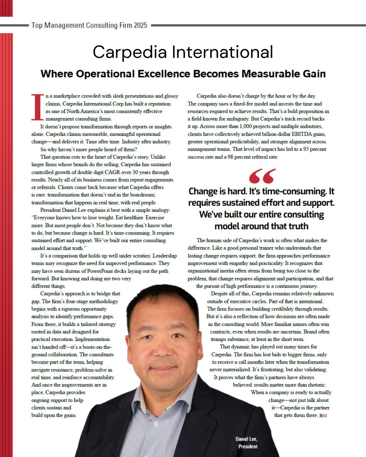 Carpedia International ad