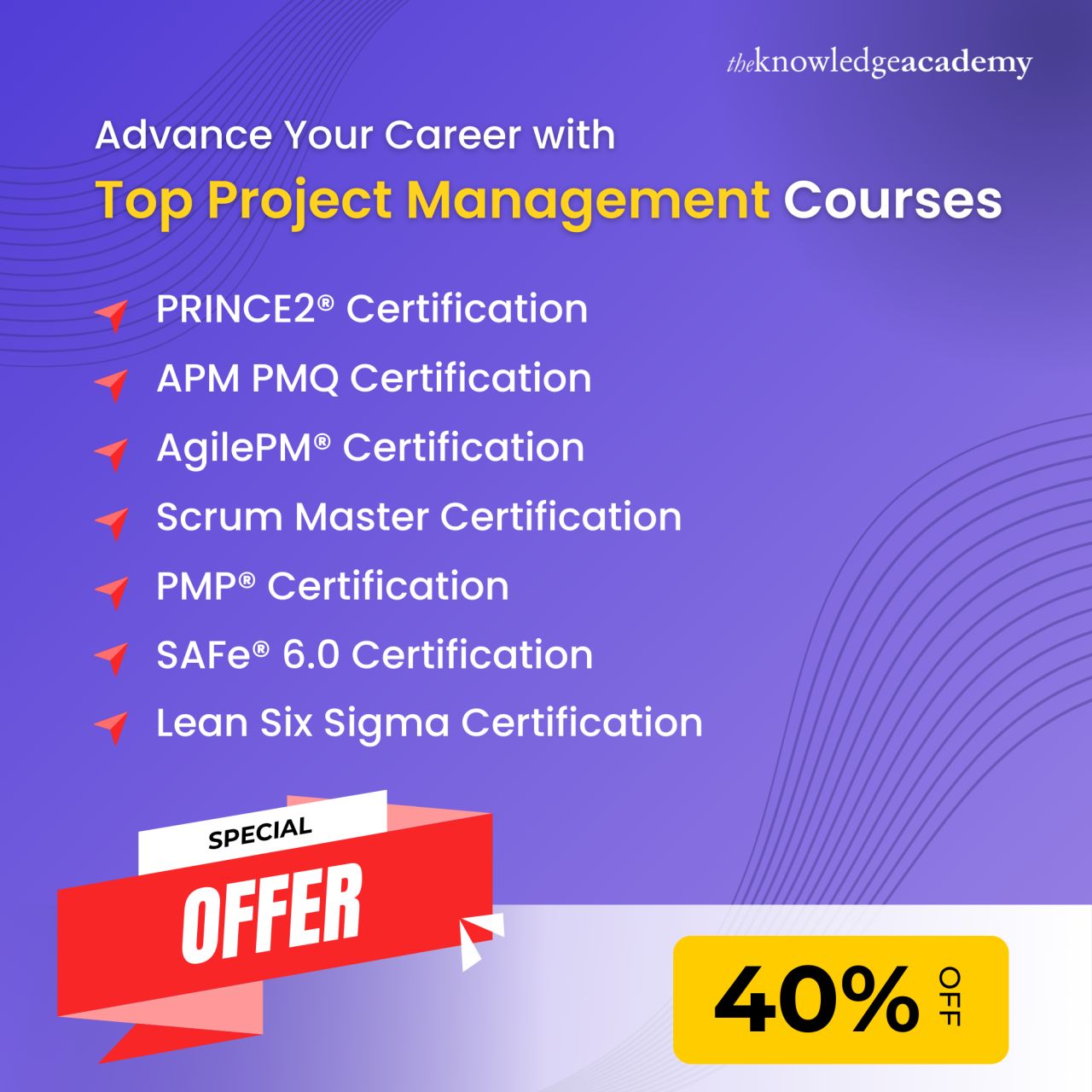 The Knowledge Academy ad
