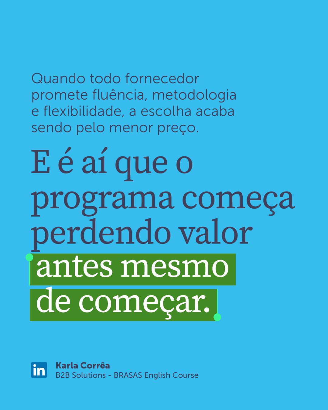 BRASAS English Course ad