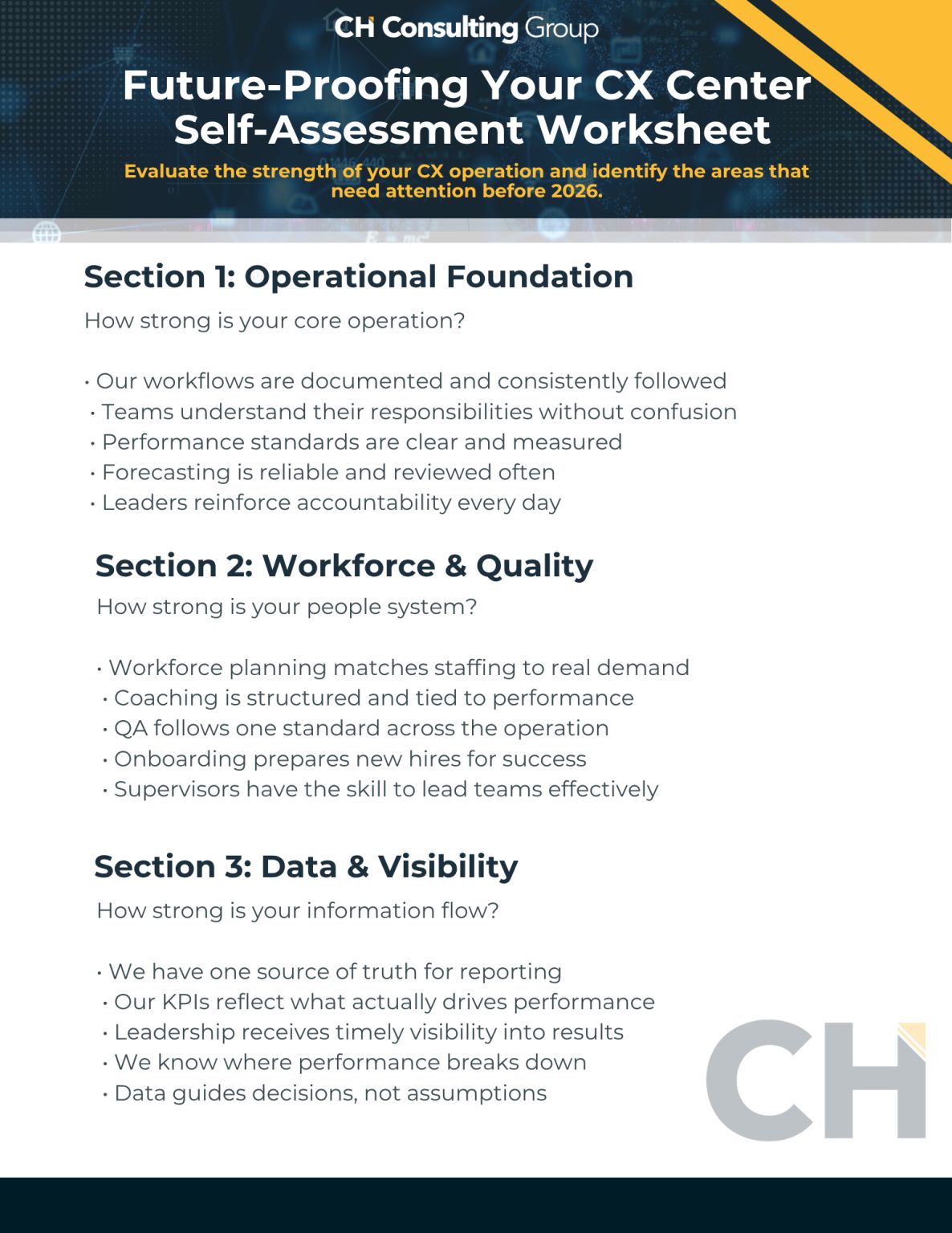 CH Consulting Group ad