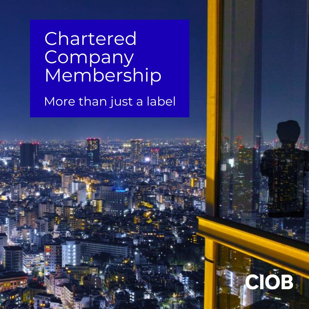 The Chartered Institute of Building (CIOB) ad