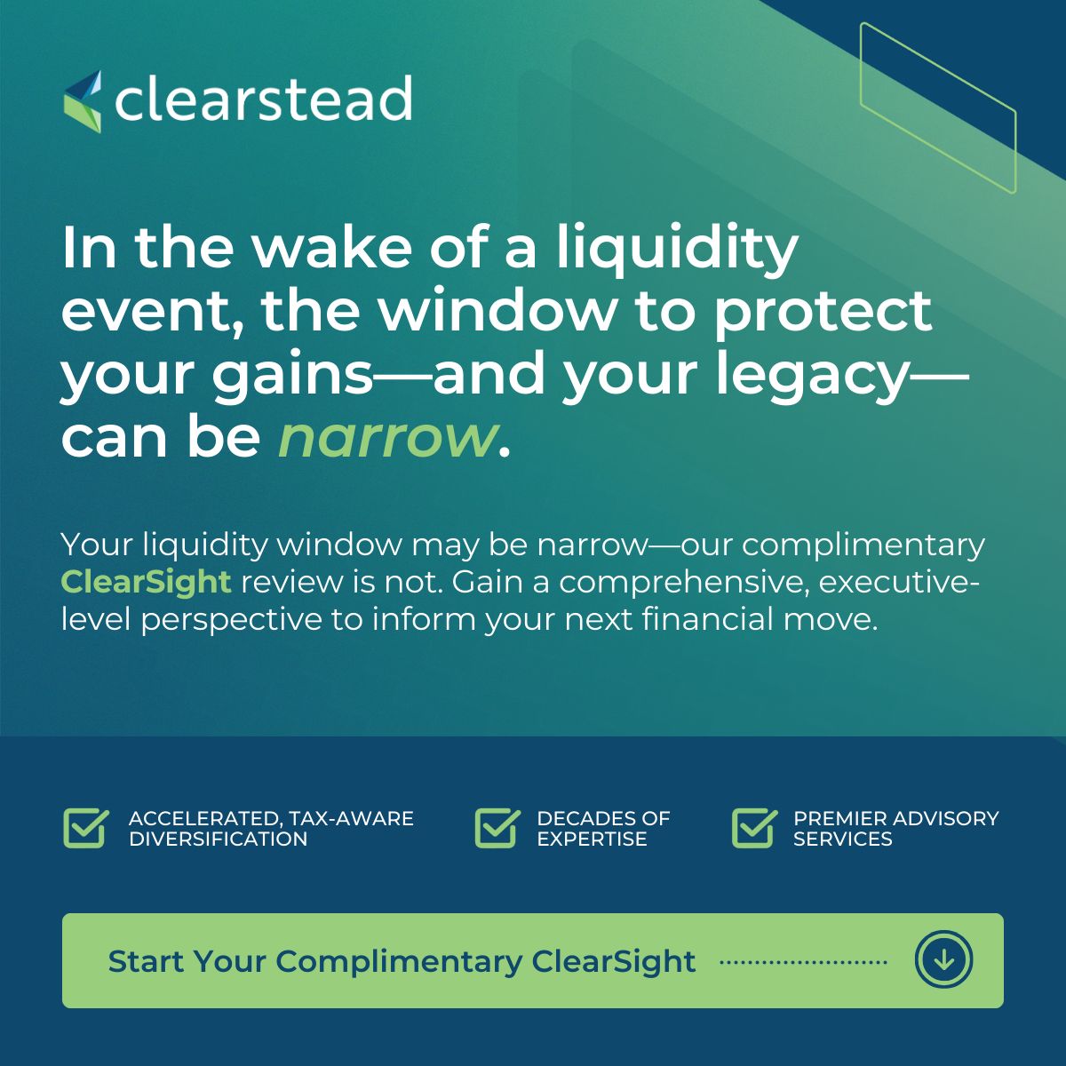 Clearstead ad
