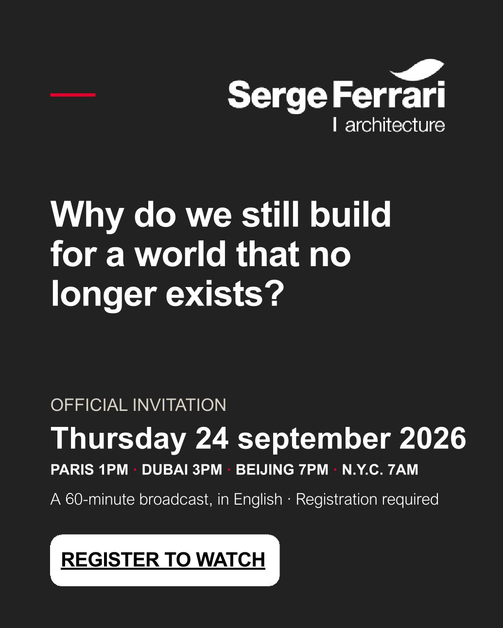 Serge Ferrari Group ad