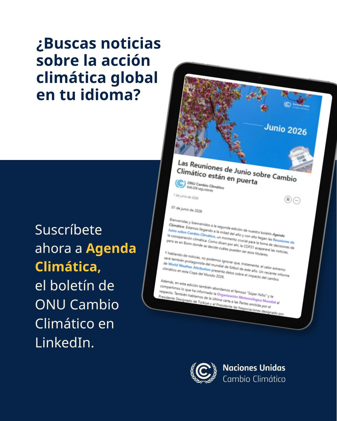 UN Climate Change ad
