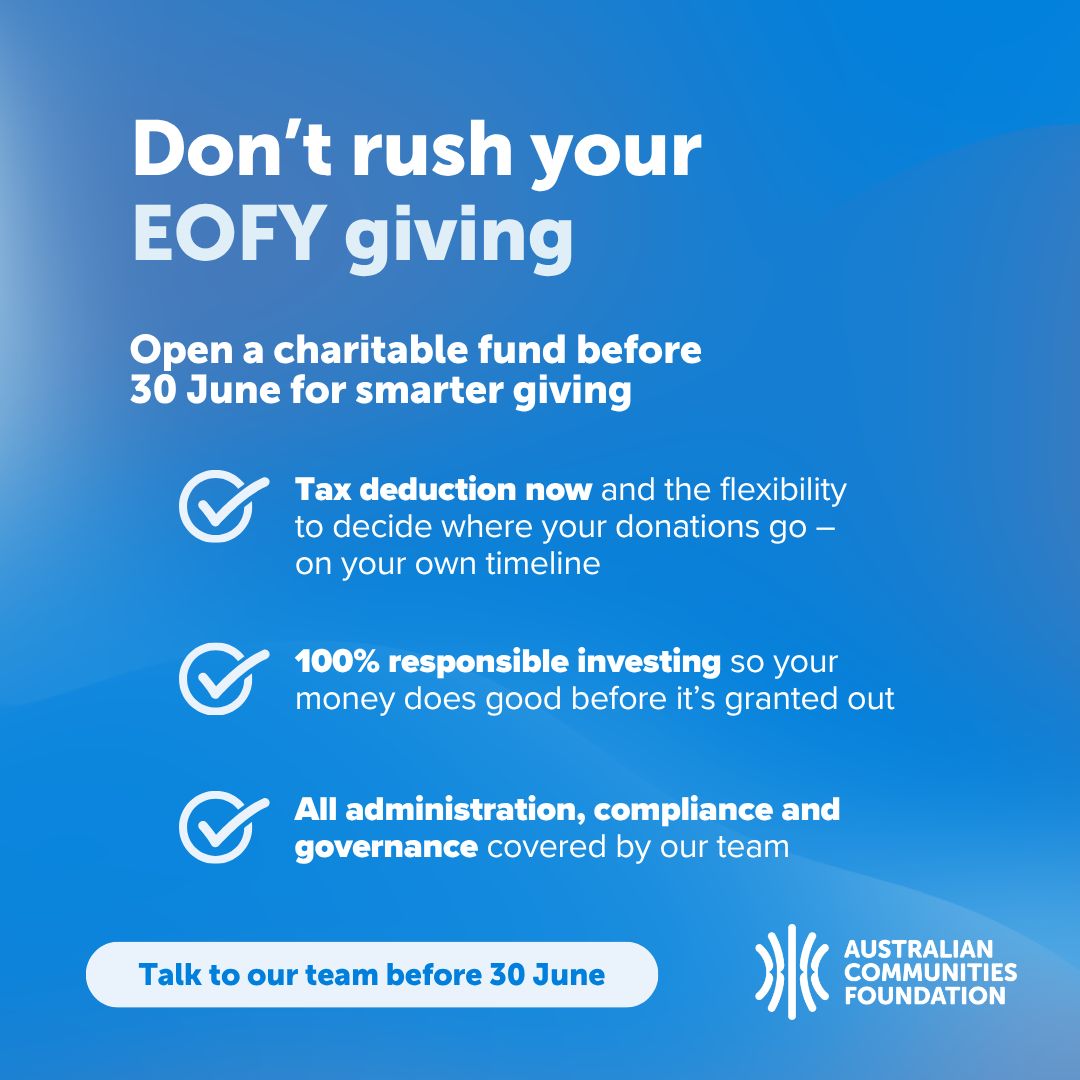 Australian Communities Foundation ad