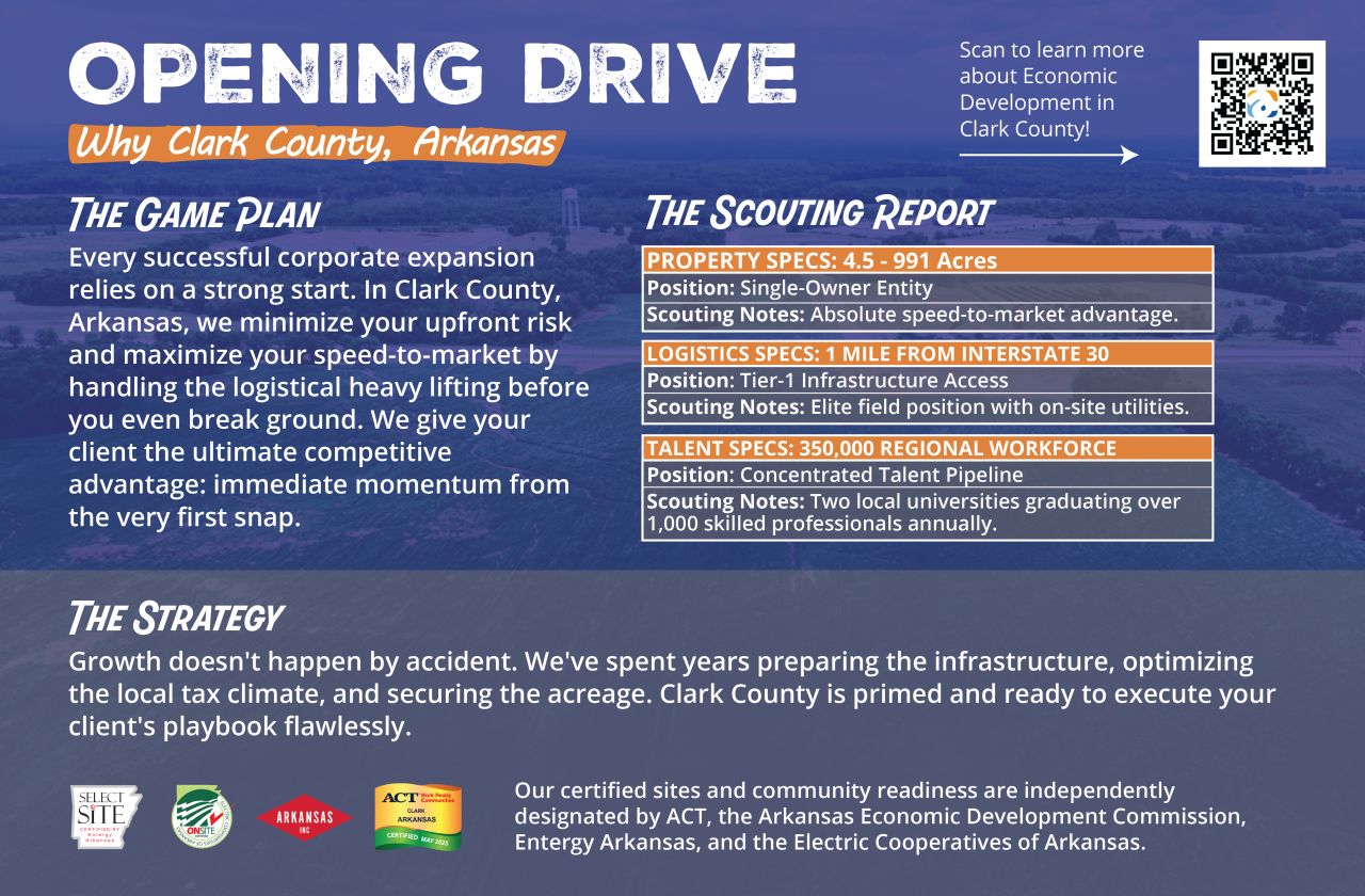 Arkadelphia Regional Economic Development Alliance and Area Chamber of Commerce ad