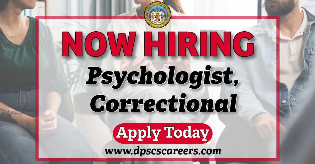 Maryland  Department of Public Safety & Correctional Services ad