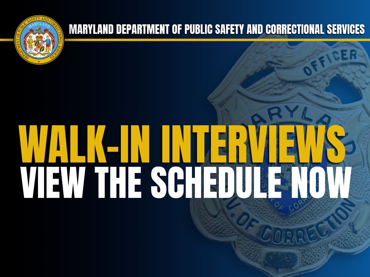 Maryland  Department of Public Safety & Correctional Services ad