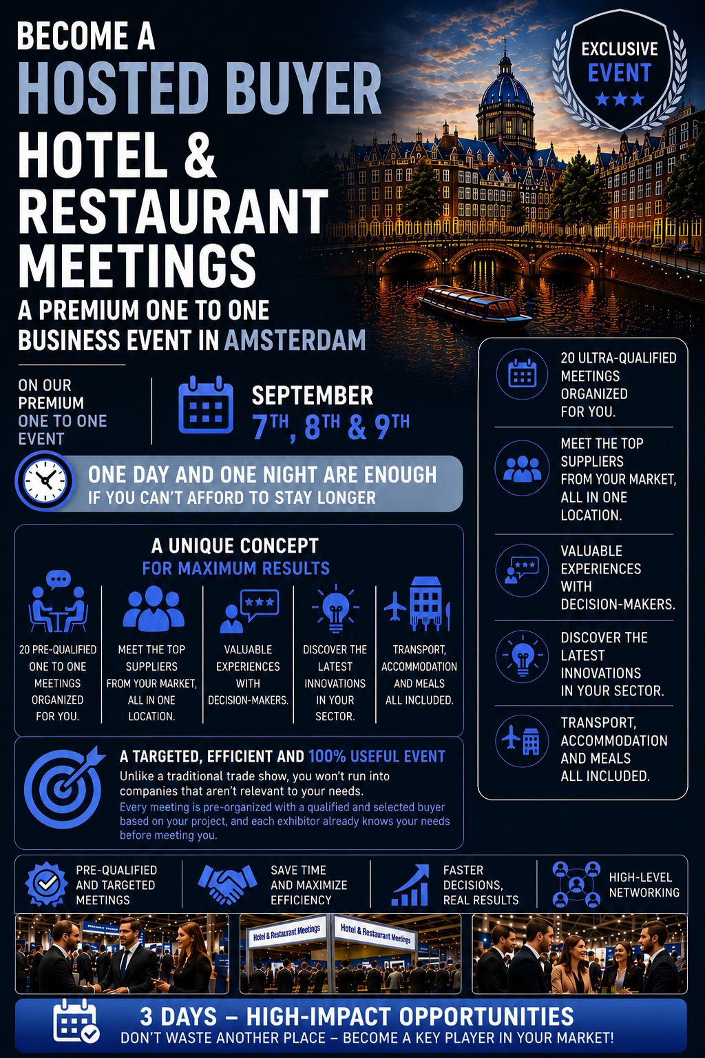 Hotel and Restaurant One to One Meetings Exhibition Europe ad