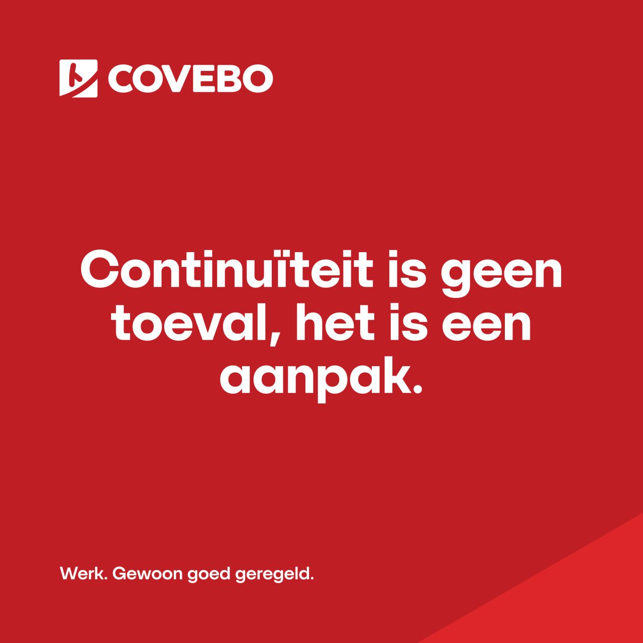 Covebo Uitzendgroep ad