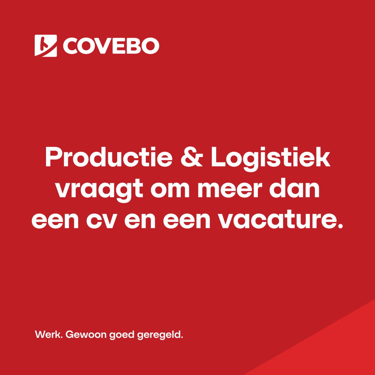 Covebo Uitzendgroep ad