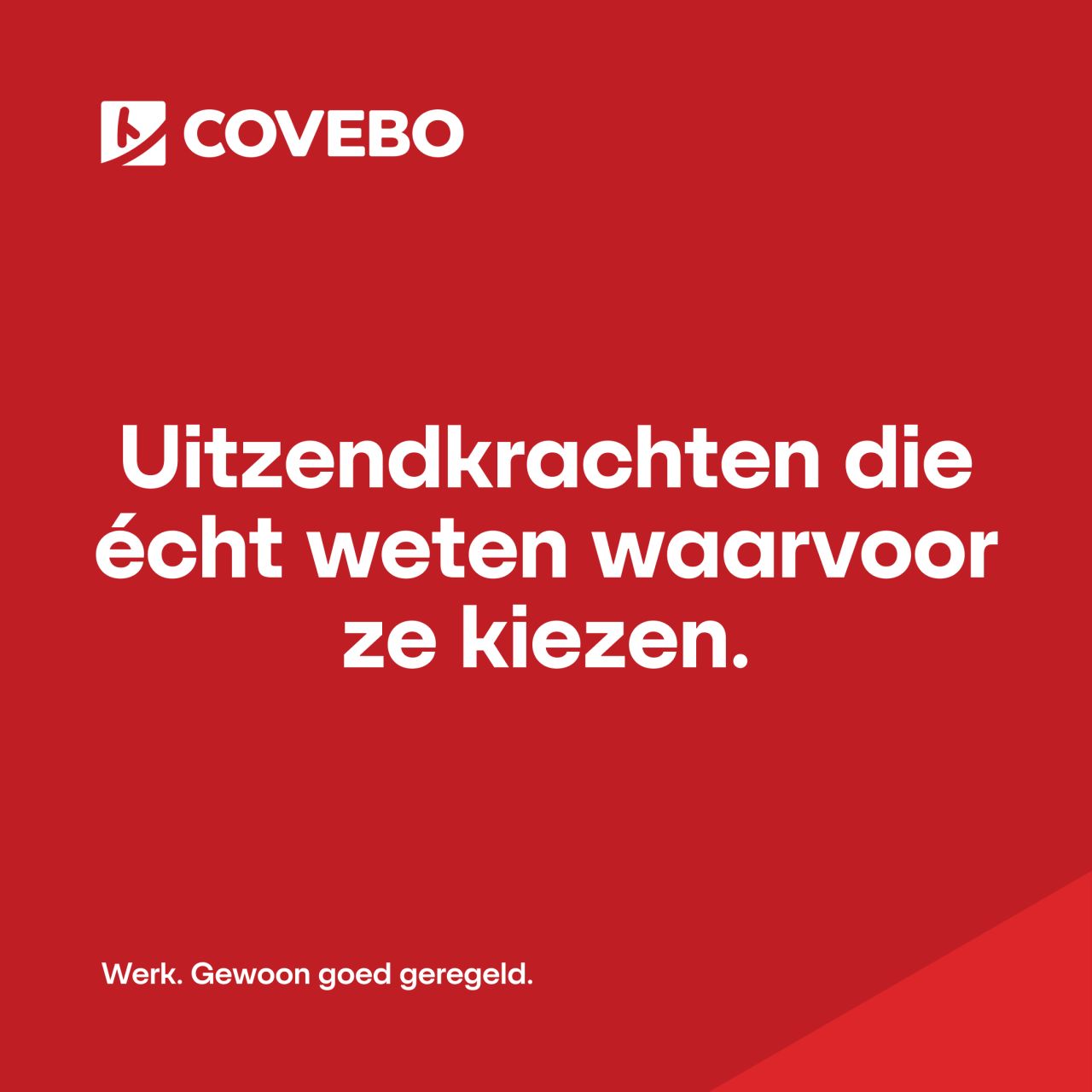 Covebo Uitzendgroep ad