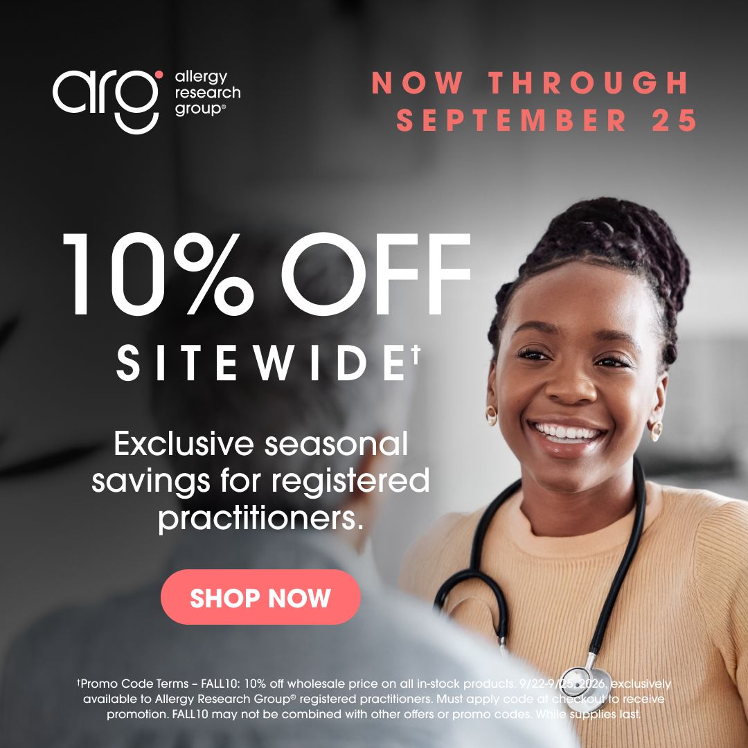 Allergy Research Group ad