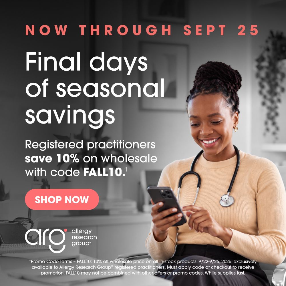 Allergy Research Group ad