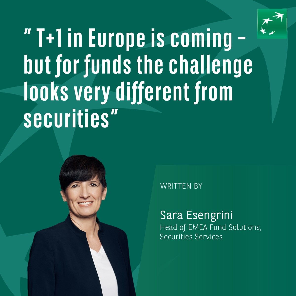 BNP Paribas - Securities Services ad