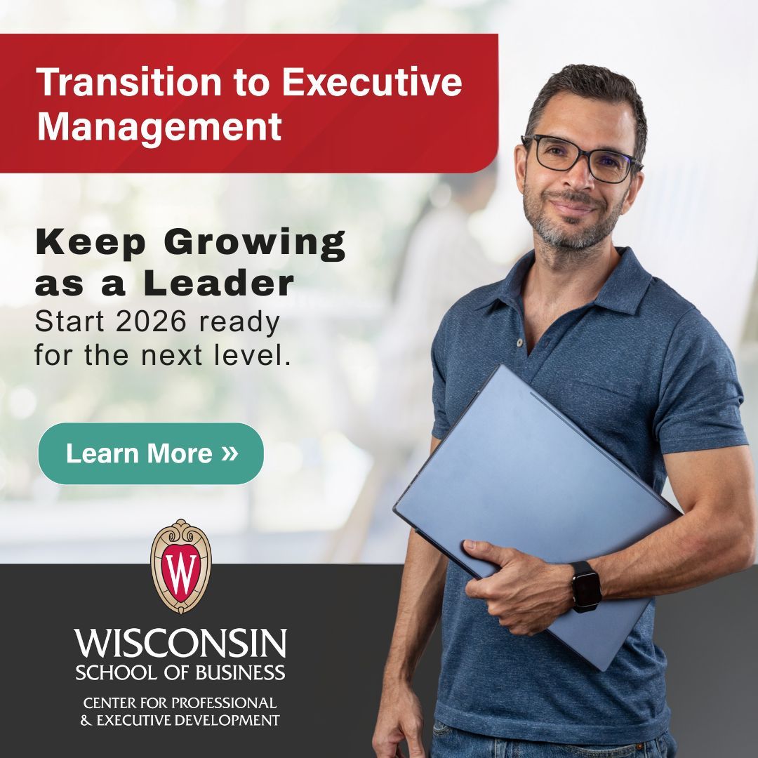 Wisconsin School of Business Center for Professional & Executive Development ad
