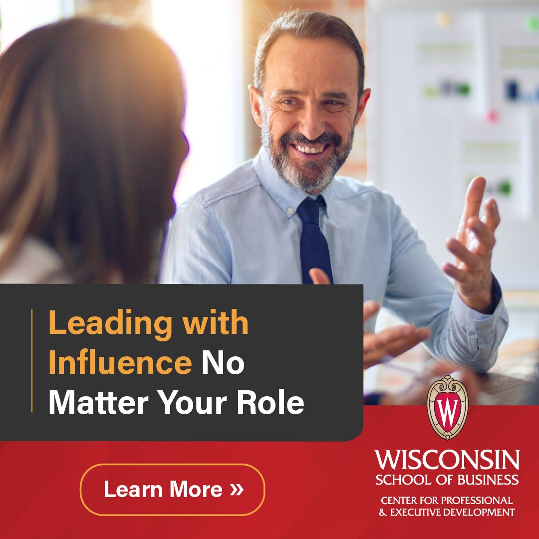 Wisconsin School of Business Center for Professional & Executive Development ad