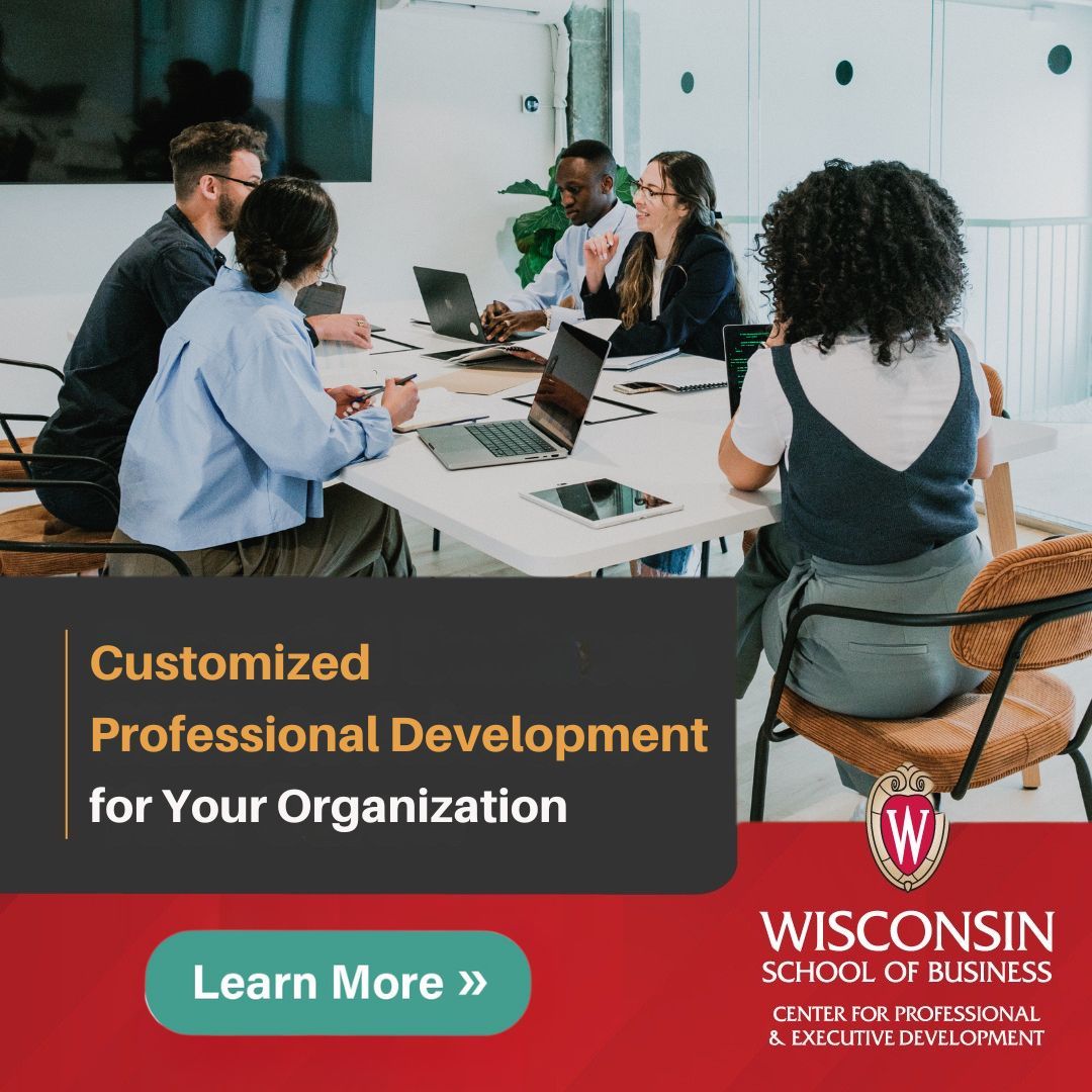 Wisconsin School of Business Center for Professional & Executive Development ad