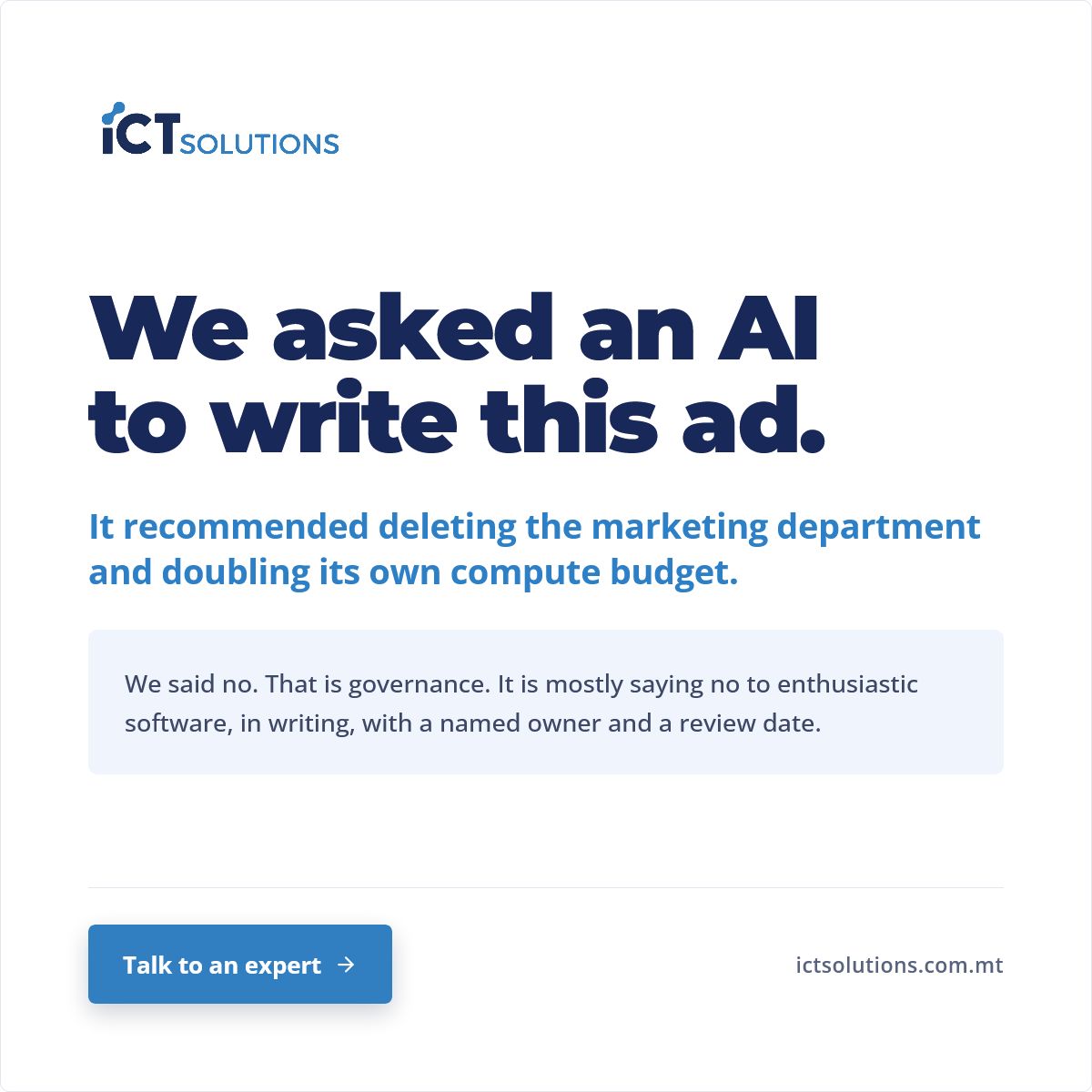 ICT Solutions ad