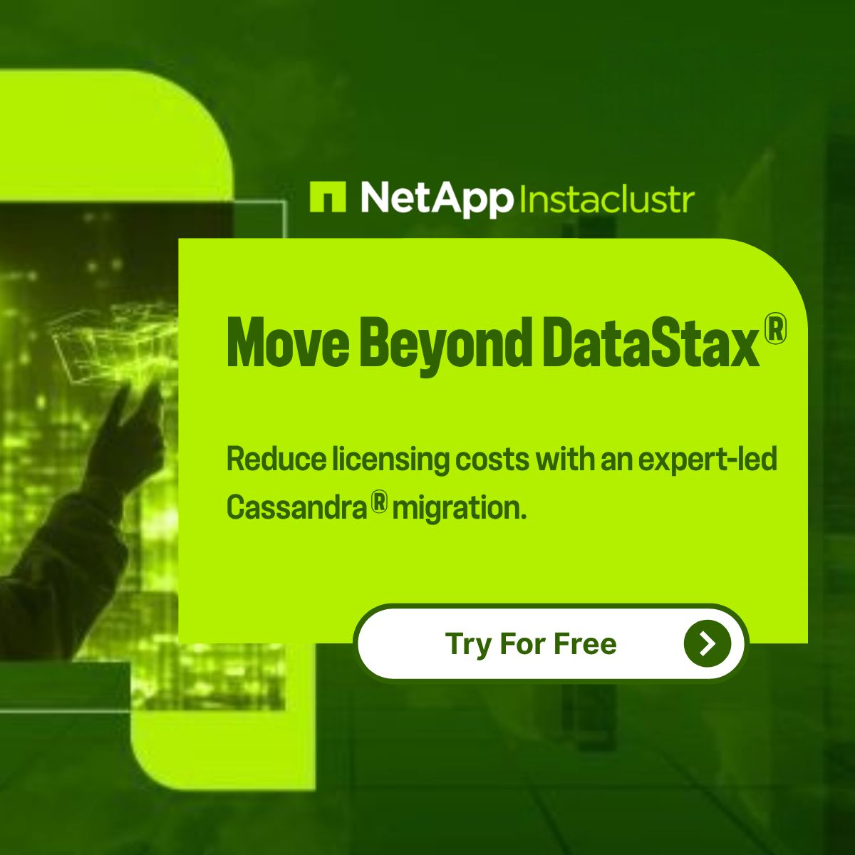 NetApp Instaclustr ad
