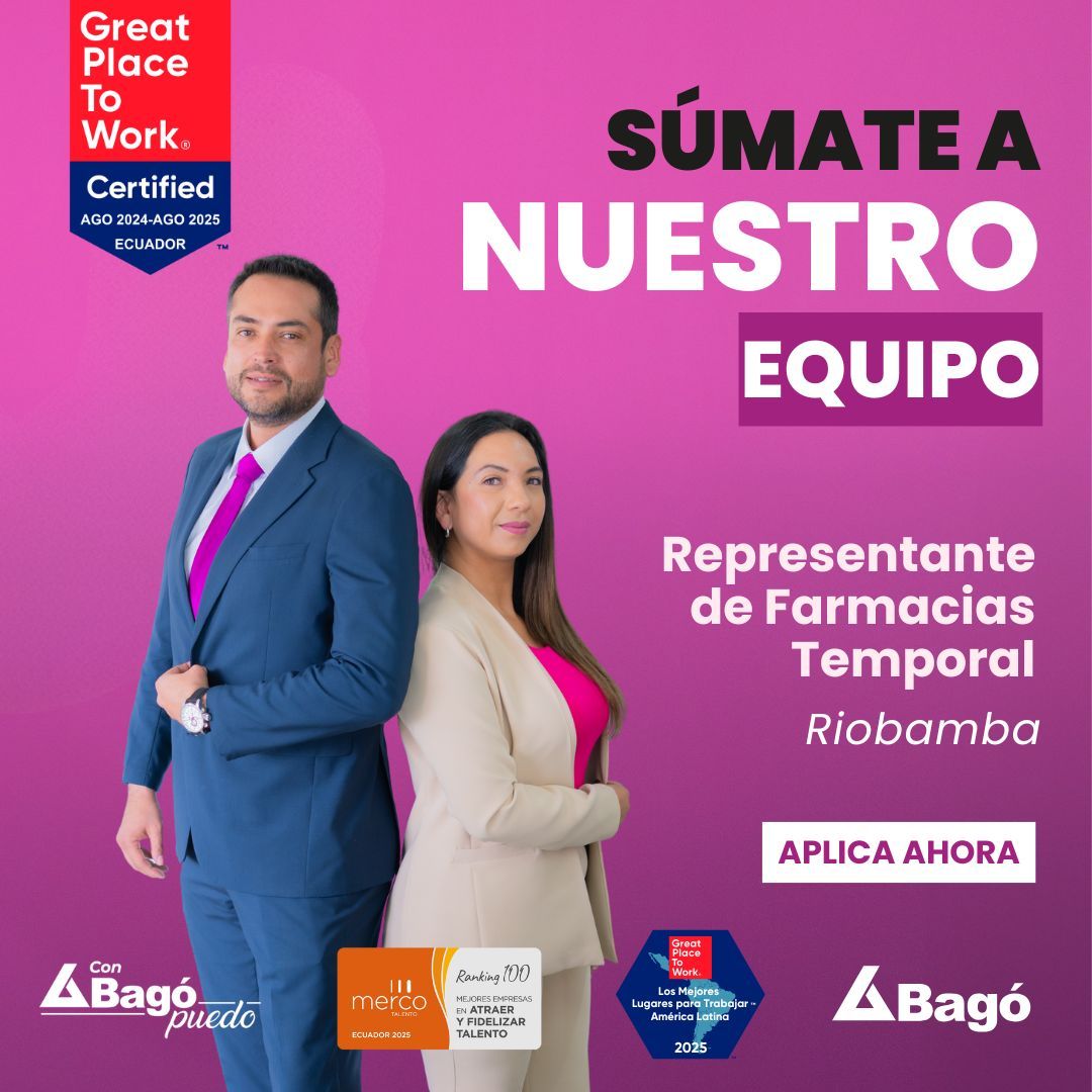 Laboratorios Bagó del Ecuador ad