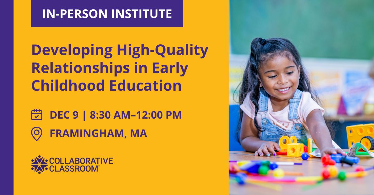 Center for the Collaborative Classroom ad