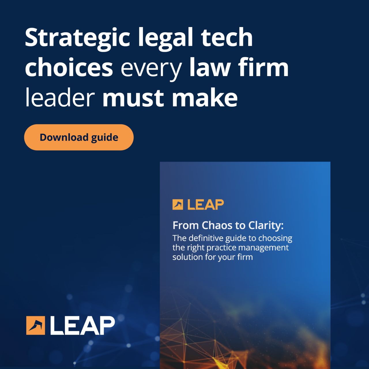 LEAP Legal Software ad