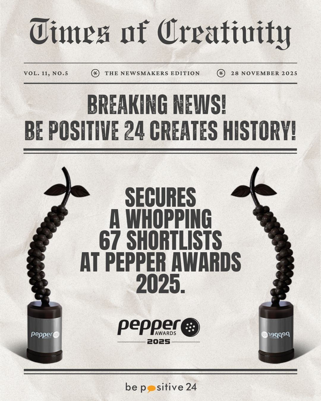 be positive 24 Innovation Design ad
