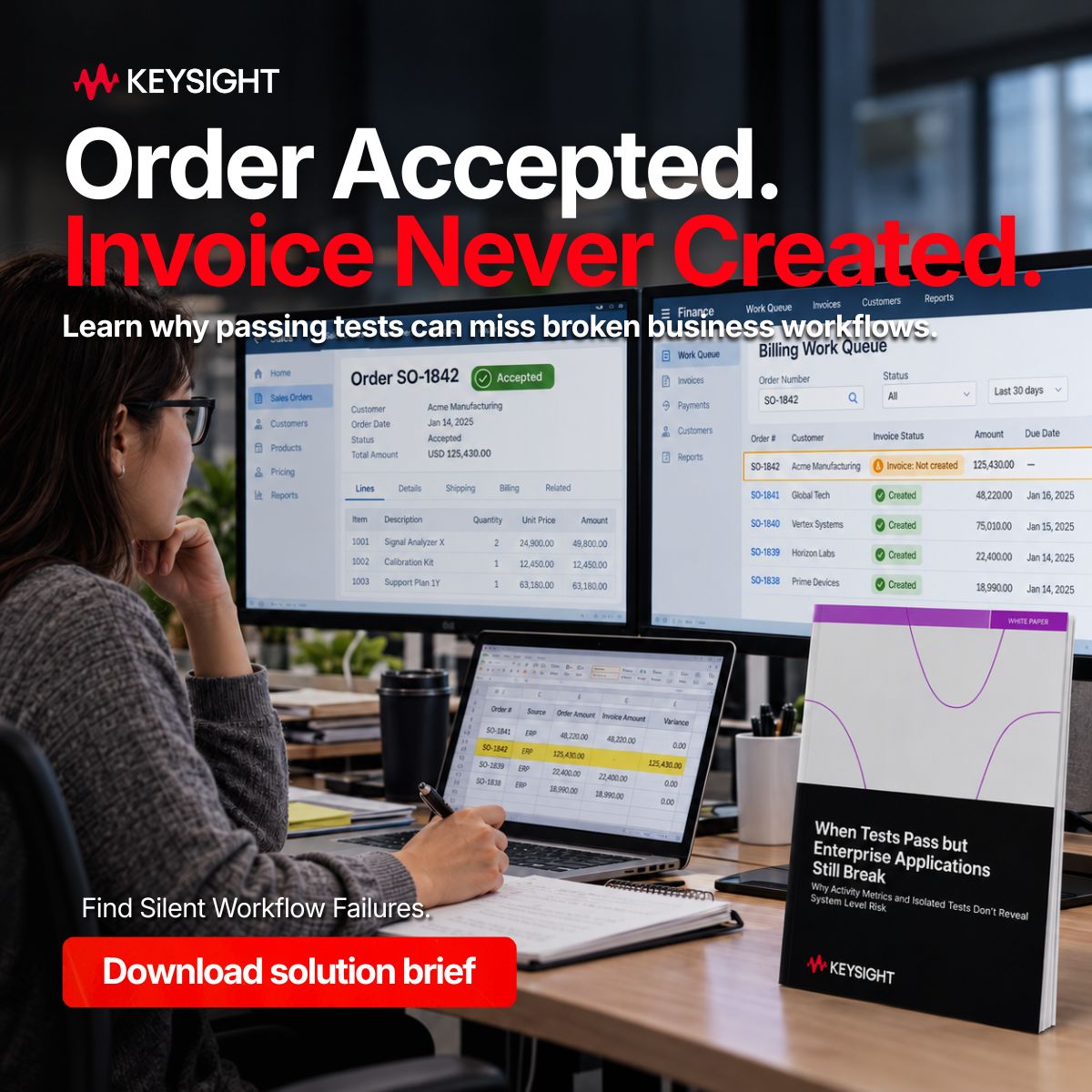 Keysight Software Test Automation ad