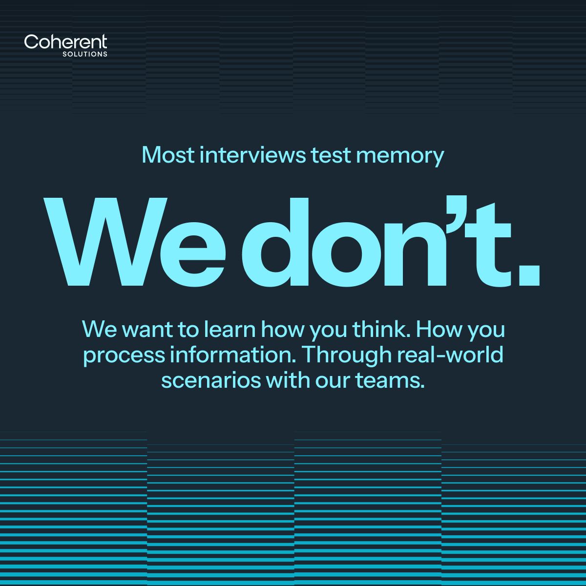 Coherent Solutions ad