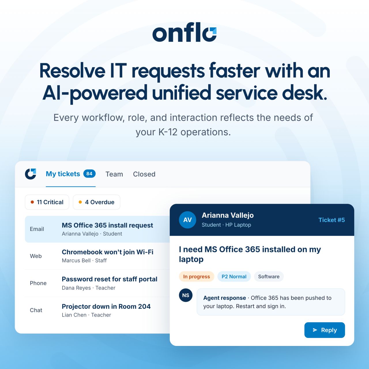 Onflo ad