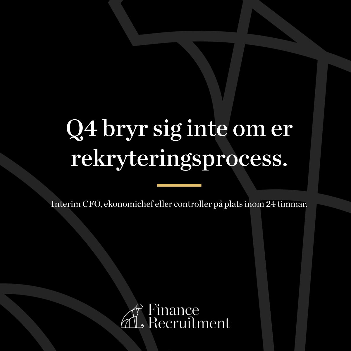 Finance Recruitment Sweden ad