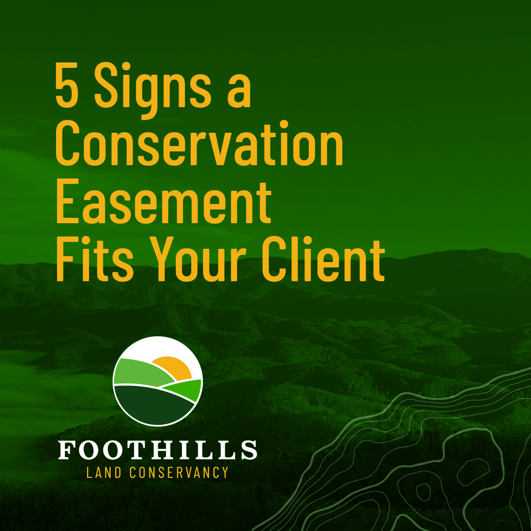 Foothills Land Conservancy ad