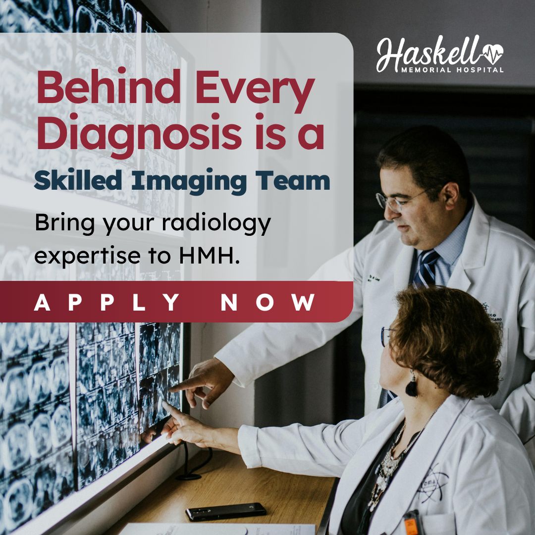 Haskell Memorial Hospital ad