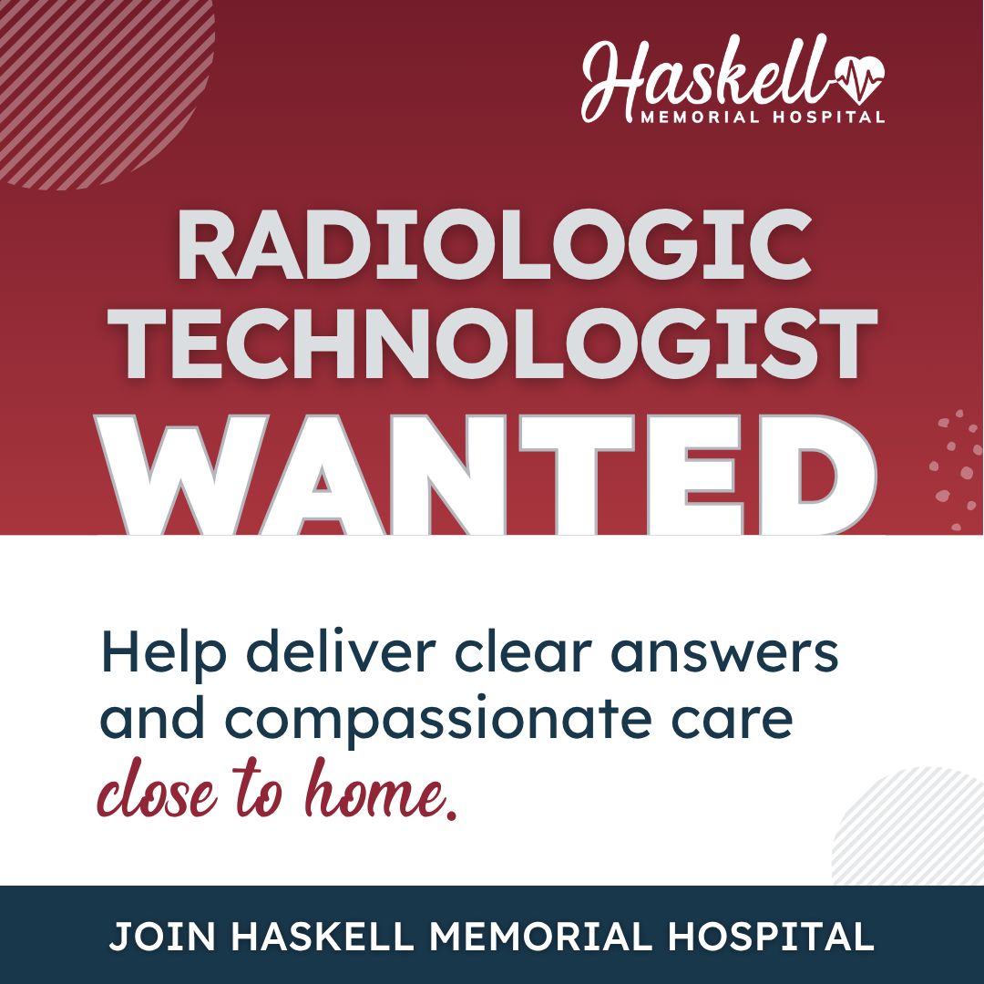 Haskell Memorial Hospital ad